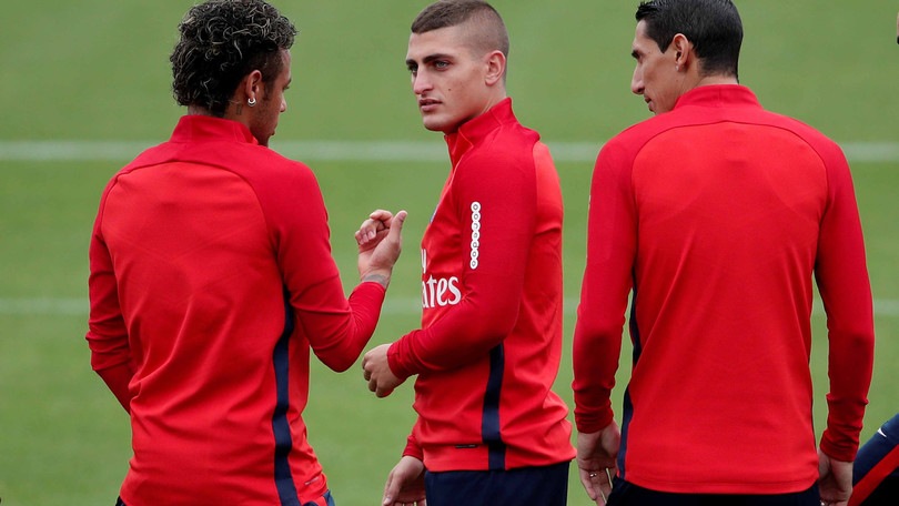 Verratti e Neymar, allenamento con il sorriso