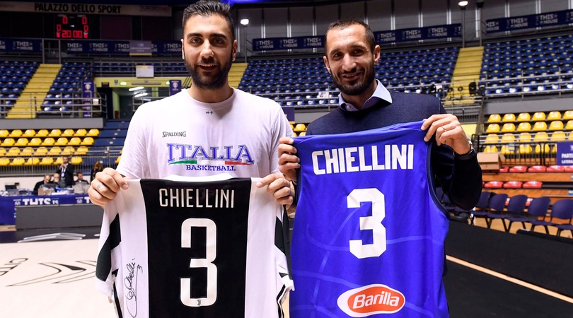 Juventus, Chiellini carica l'Italbasket: obiettivo Mondiali 2019
