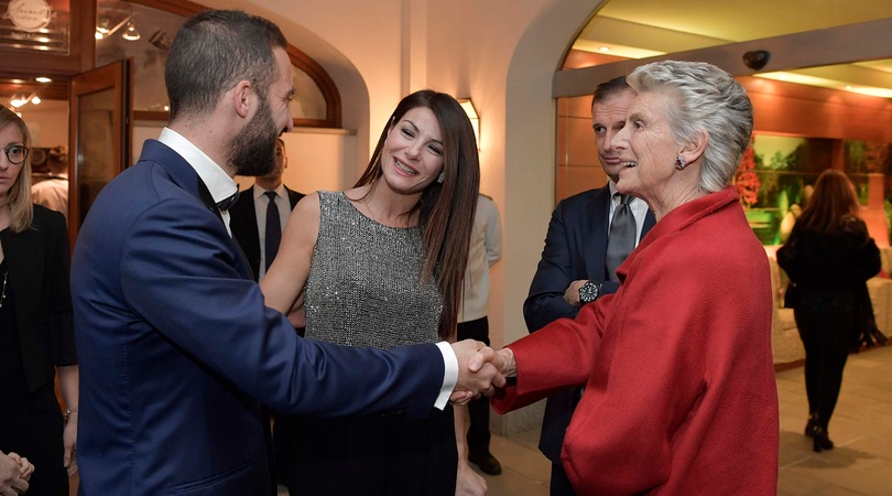 Juventus, brindisi natalizio: c'è anche Ilaria D'Amico