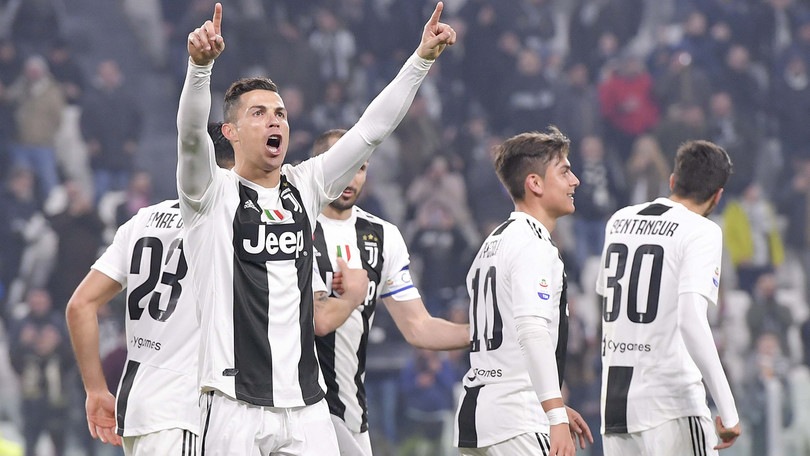 Juve-Frosinone: Cristiano Ronaldo e Dybala si scambiano le esultanze