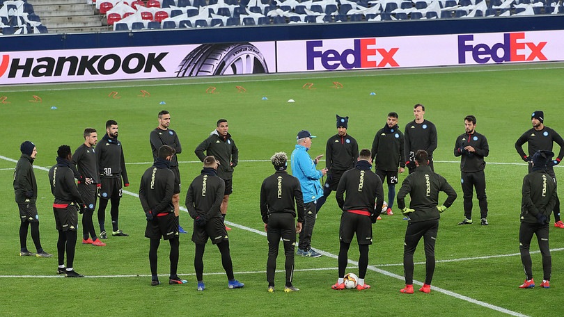 Napoli, Ancelotti carica la squadra in allenamento: si ferma Fabian Ruiz