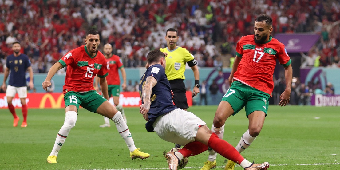Francia-Marocco, l'intervento di Theo Hernandez su Boufal