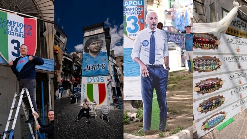 Napoli si veste a festa: così la città si prepara per lo Scudetto