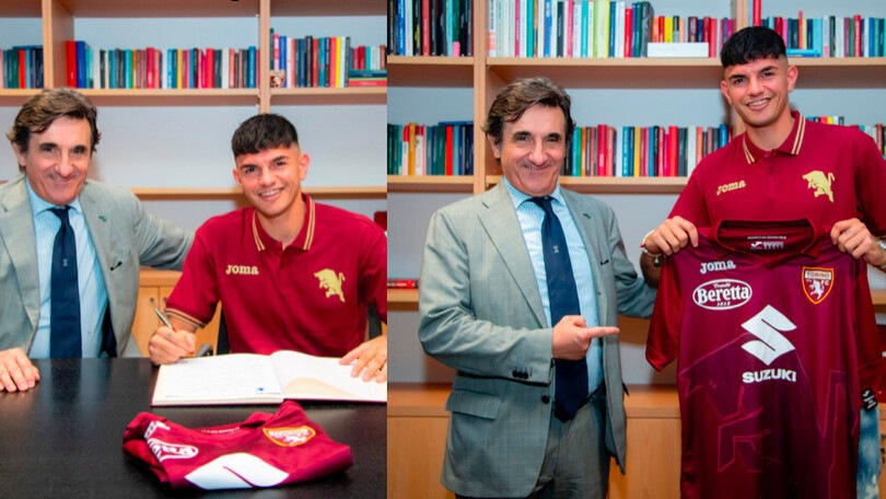 Torino, ecco Bellanova: firma sul contratto e foto con Cairo
