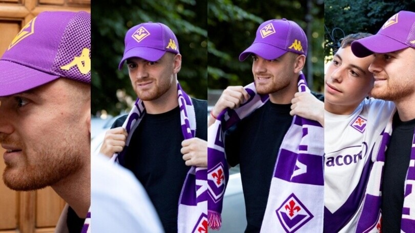 Beltran-Fiorentina, le prime immagini in viola: l'argentino è a Firenze
