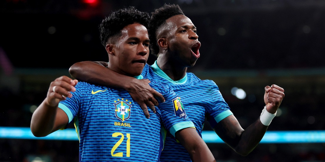 Endrick nella storia del Brasile: gol all'Inghilterra, a 17 anni come Ronaldo