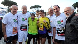 Giovanni Malagò protagonista alla Maratona di Roma