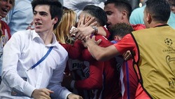 Real-Atletico: Carrasco, bacio da Champions dopo il gol