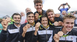 Rio 2016: bronzo azzurro nel canottaggio 4 senza, le foto
