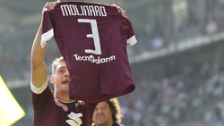 Il Torino vince contro la Roma e Belotti fa una dedica a Molinaro infortunato...