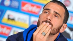 Italia, Bonucci parla del figlio e si commuove