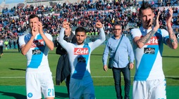 Cagliari-Napoli 0-5, le immagini della goleada
