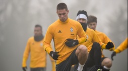 Juventus, riecco Pjaca in gruppo a Vinovo