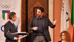 Buffon alla cerimonia dei Collari d'oro del Coni
