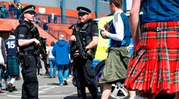 Scozia-Inghilterra, imponenti misure di sicurezza a Glasgow