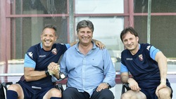 Toro, che sorrisi all'allenamento!