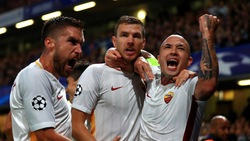 Chelsea-Roma 3-3, doppietta di Dzeko