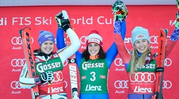 Sci, Spettacolo Coppa del Mondo: Brignone e Fill sul podio