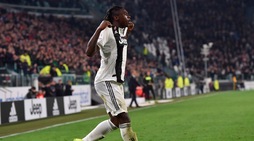 Festa Juve: Kean fa il Ronaldo, doppietta da record all'Udinese