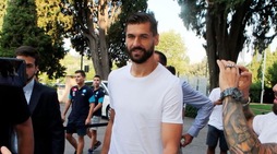 Napoli, ecco Llorente: visite mediche a Villa Stuart