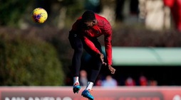 Il Milan si allena: Rebic e Leao protagonisti