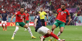 Francia-Marocco, l'intervento di Theo Hernandez su Boufal