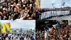 I tifosi Juve riempiono lo Stadium: grande tifo contro la Lazio