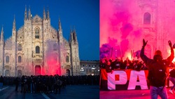 Tifosi Psg invadono il Duomo: la carica prima della sfida col Milan