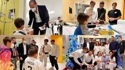 La Juve e Allegri con i bambini del Regina Margherita: foto e regali