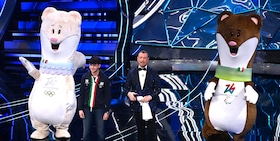 Tina e Milo, le mascotte di Milano Cortina 2026 a Sanremo
