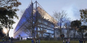 Strasburgo, lo stadio che prende il volo