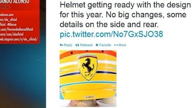 F1 Ferrari: Alonso svela il casco per il 2014