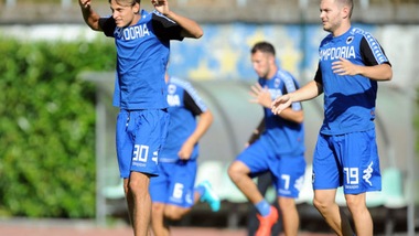 Samp, Fornasier-Gabbiadini si allenano con il gruppo