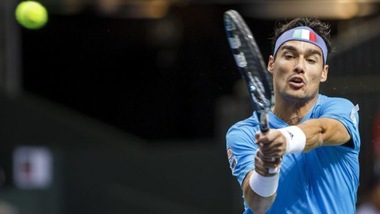 Davis, Fognini ko con Wawrinka: Svizzera-Italia 2-0
