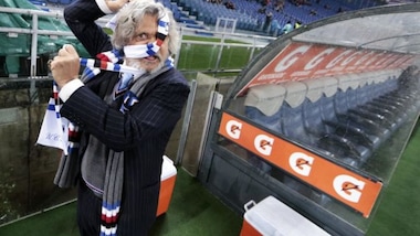 FOTO Roma-Sampdoria: Ferrero protagonista a bordo campo