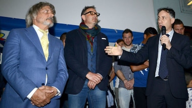 FOTO Sampdoria, Ferrero-clown e le uova di Pasqua per i bimbi malati