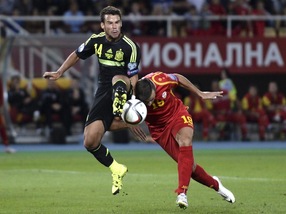 Euro 2016, Macedonia-Spagna 0-1: la rete di Mata