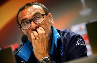 Napoli, Sarri: «Vogliamo il passaggio del turno»