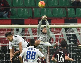 Milan, solo 0-0 con l'Atalanta: Donnarumma salva i rossoneri