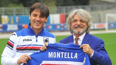 Sampdoria, riecco Montella. In posa con Ferrero
