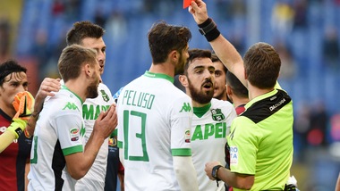 Serie A, giudice sportivo: tre giornate a Berardi. Stop Zukanovic-Perotti