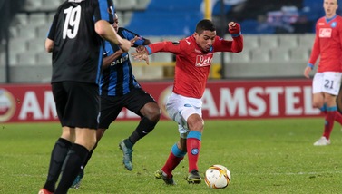 Europa League, Bruges-Napoli 0-2: Chiriches firma la vittoria