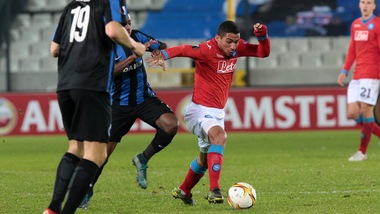 Europa League, Bruges-Napoli 0-2: Chiriches firma la vittoria