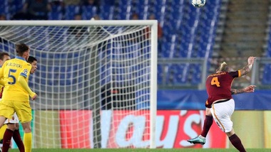 Champions: Roma agli ottavi, ma in quota non va