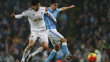 Premier League, Manchester City-Swansea 2-1: Pellegrini vincente