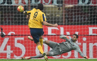 Risultati Serie A: Milan-Verona 1-1, Chievo-Atalanta 1-0, Empoli-Carpi 3-0