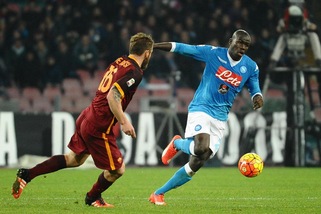 Napoli-Roma 0-0, gol annullato a De Rossi