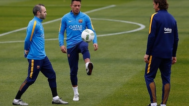 Mondiale per Club, l'allenamento del Barcellona in vista della semifinale