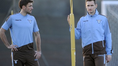 Serie A Lazio, «Klose out con l'Inter: problemi ai flessori»