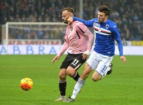 Sampdoria-Palermo 2-0: rosanero ko, Montella prima vittoria